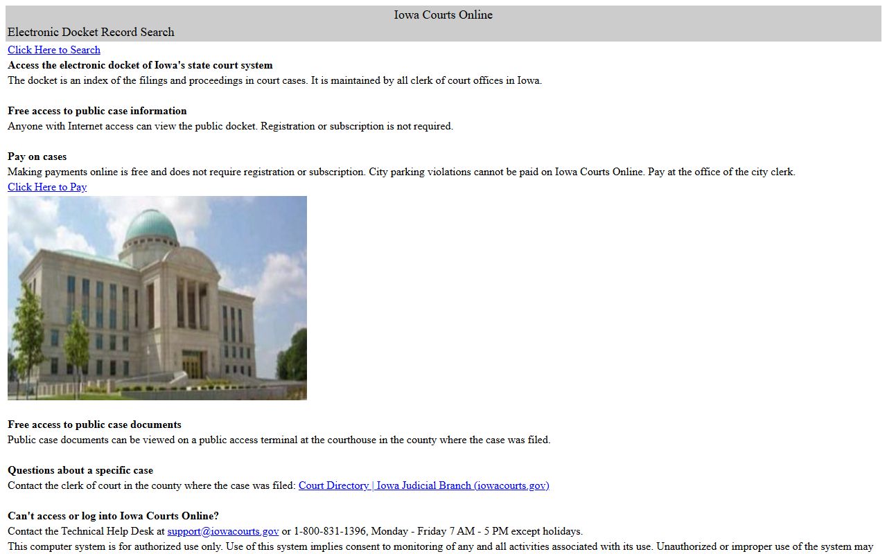 Taylor County court records after arrest Iowa Courts Online